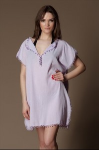 Lila Boncuklu Tunik mayo modelleri 2011