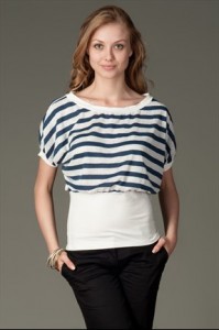 lacivert çizgili bluzlar