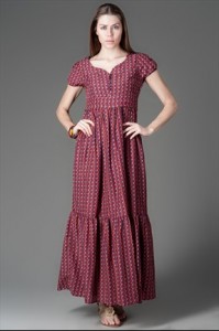 kısa kollu maksi elbise modelleri