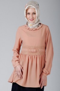 pastel rengi tunikler