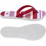 Adidas 2013 SwimBeach Koleksiyonu pembe kırmızı beyaz çizgili terlik Chilwa 2 W 60 TL