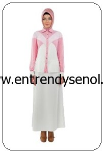 2014 armine giyim tesettür kıyafetleri 4Y3005 PEMBE 1