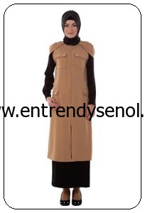 2014 armine giyim tesettür kıyafetleri 4Y4001 CAMEL 1
