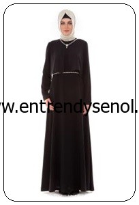 2014 armine giyim tesettür kıyafetleri 4Y9514 SİYAH 1