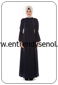 2014 armine giyim tesettür kıyafetleri 4Y9524 LACİVERT 1